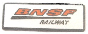 BNSF RAILWAY LOGO METAL HAT PIN